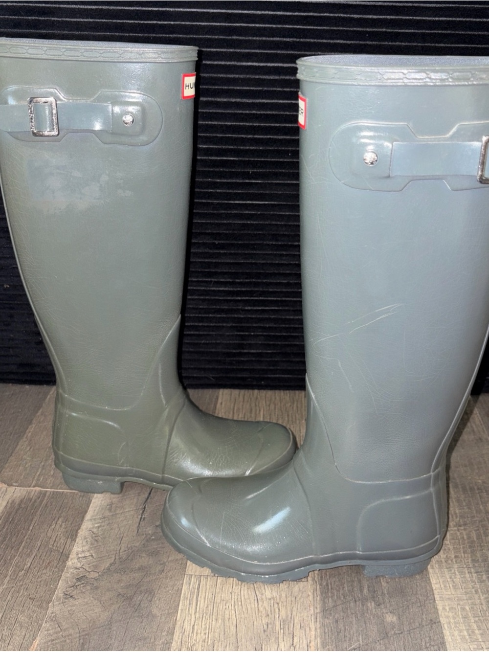 Hunter Original Tall Womens Size 5 Green Outdoor Waterproof Knee High Rain Boots - Picture 5 of 7